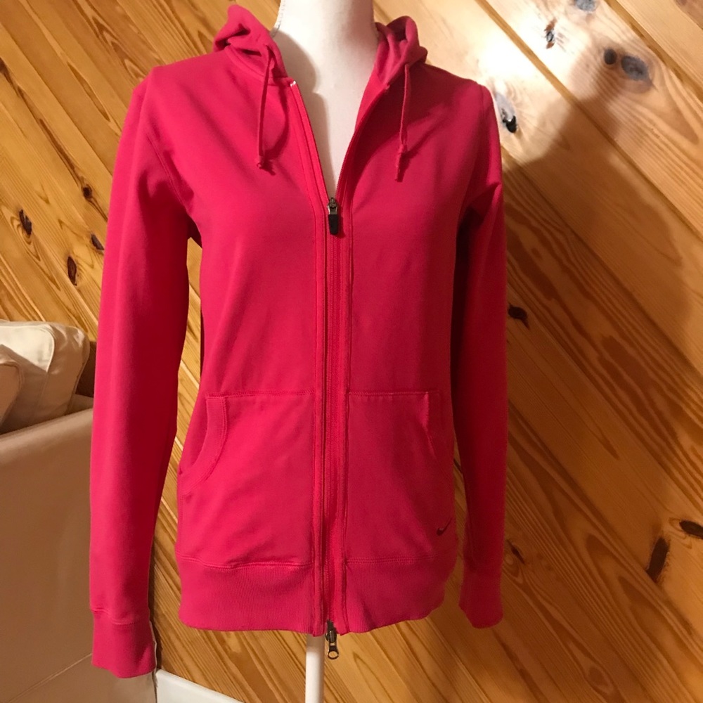 Nike Sports Hoody Pink Size Large